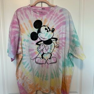 Disney Multicolor Tie-Dye Mickey Mouse Tee